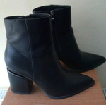 Ankle boots with a unique heel!!