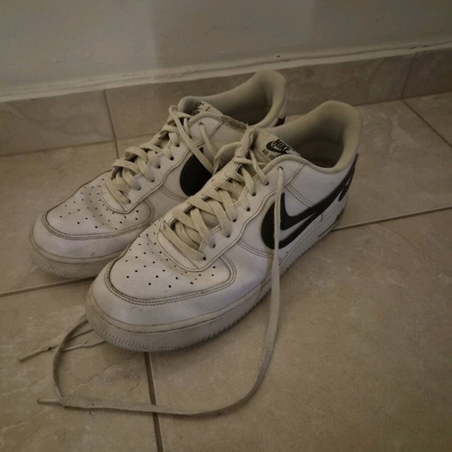 Nike Air Force 1 Low sneakers used, size 46, black and white