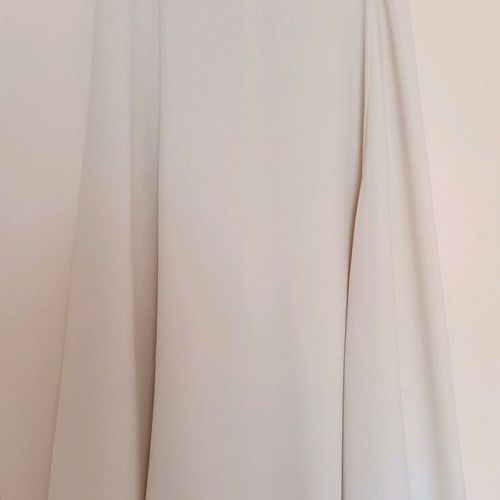 Midi crepe skirt ivory like new, size S