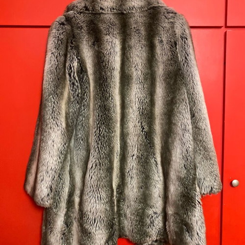 Raxevksy Exclusive women's faux fur like new, gray and beige, size L-XL