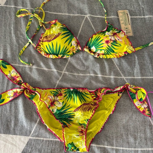 Benetton women's swimsuit set new, multicolor, size XS