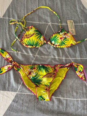 Benetton women's swimsuit set new, multicolor, size XS