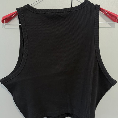 H&M Black Crop Top like new, XL