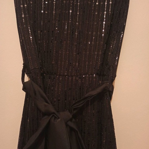 One-piece shortsuit used black with sequins S-M