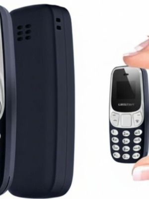Mini smart cell phone Dual SIM new with Bluetooth black