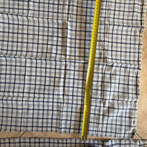 Handmade vintage tablecloth and 7 napkins used, 100% cotton