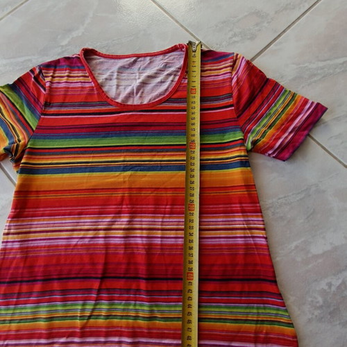 Summer blouse in multicolor viscose like new, size M