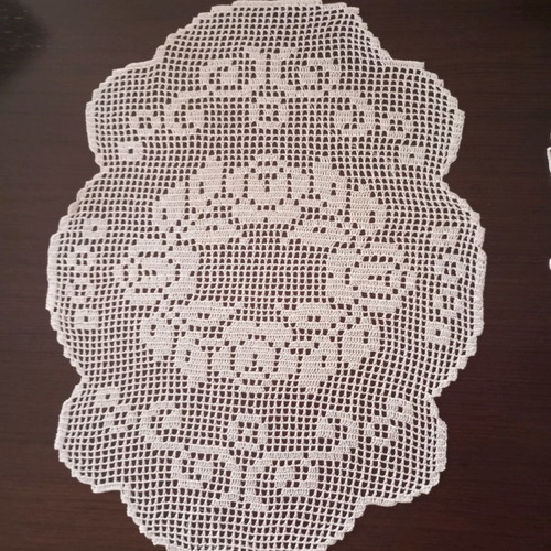 Set of two handmade table linens, wrinkle-free, champagne color