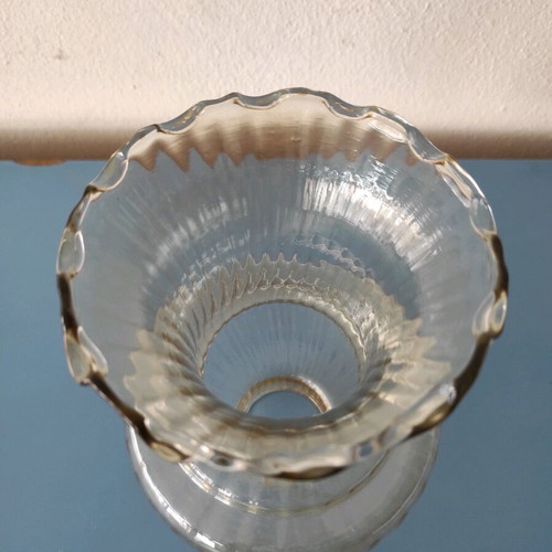 Lamp glass new, light brown color