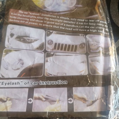 Car eyelashes new for headlights