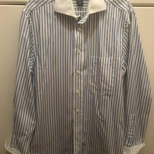 Gant shirt used, white and blue, sizes M and L