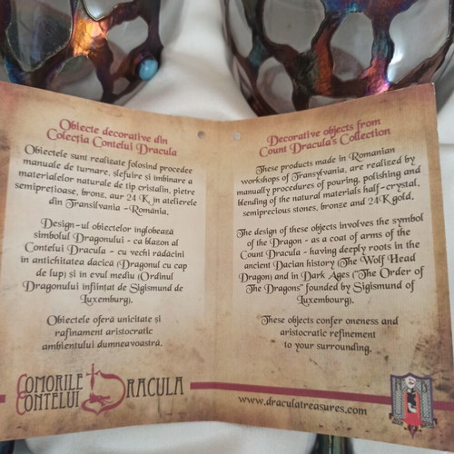 Collectible Romanian Glasses from Transylvania with Certificate and Velvet Case