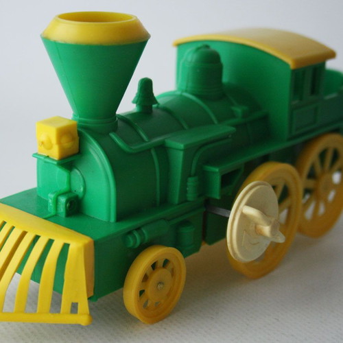 KIBI Vintage 80's Wind-Up Train Steam Locomotive Vasileiadis New