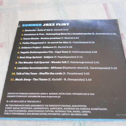 Various Petite Fleur Presents Summer Jazz Flirt CD used, jazz compilation