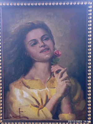 Leonidas Ladas Oil Painting like new with beautiful frame