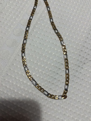 Steel chain like new, gold and silver color