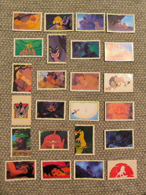 Αυτοκόλλητα Lion King σαν καινούργια, πακέτο 24, Panini 1994