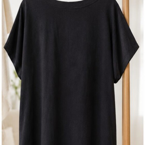 Zara black mako blouse size L like new with modern design