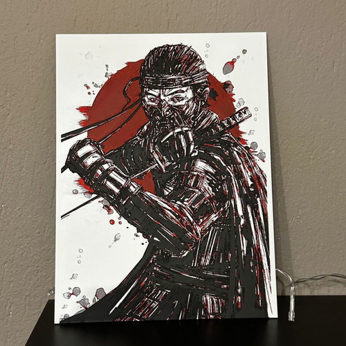 3D embossed image Ghost of Tsushima with Jin Sakai character new