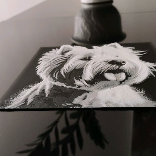 Westie 3d Print Artwork new