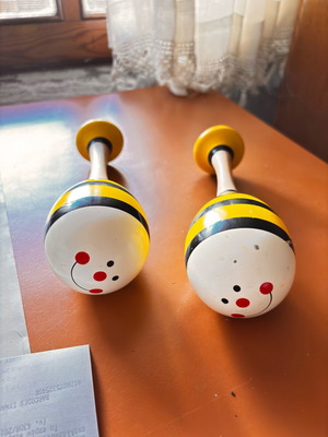 Wooden maracas, children's