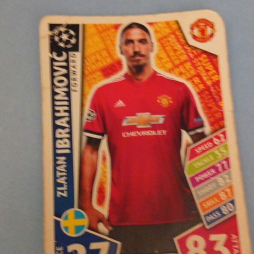 Zlatan Ibrahimovic card used