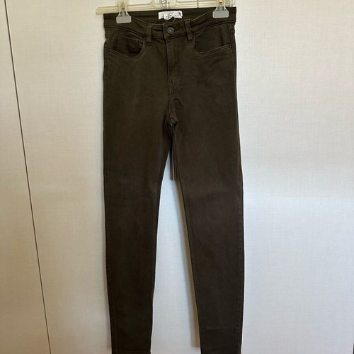 Elastic olive jeans used, size 36, H&M slim fit