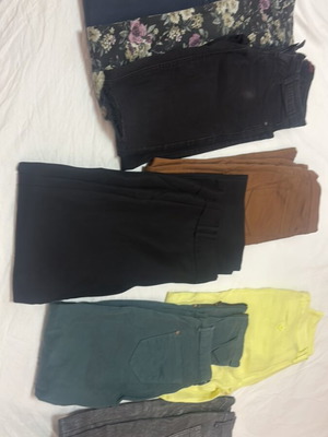 Pants set like new, sizes 34, 36, 38, 42