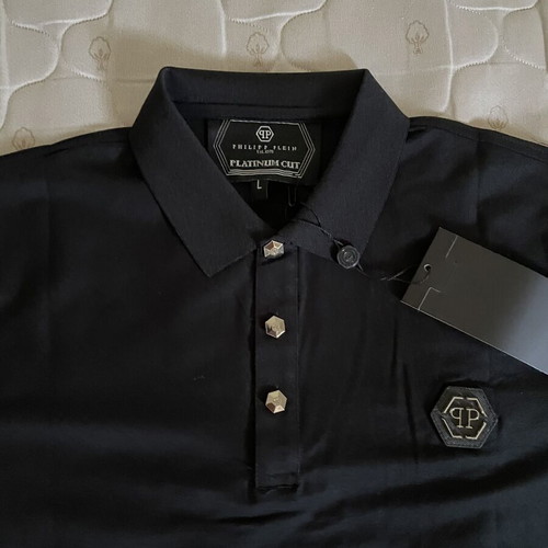 Philipp Plein Polo Black with Strass Logo used like new