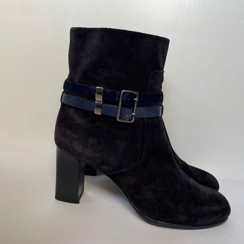 Dior suede ankle boots like new, size 40, navy