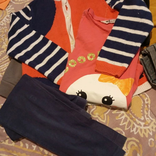 Girls' clothes pack 3-4 years like new, H&M multicolored