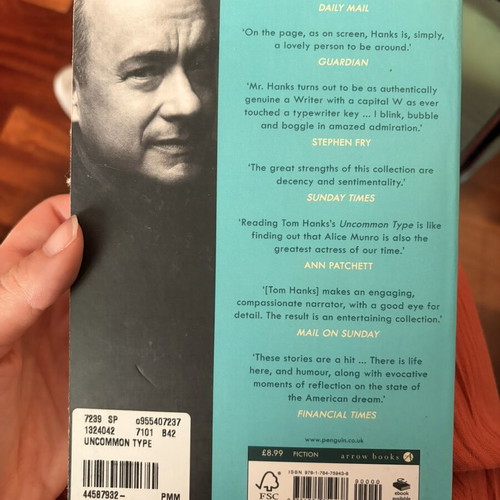 Uncommon Type by Tom Hanks book like new, Greek language