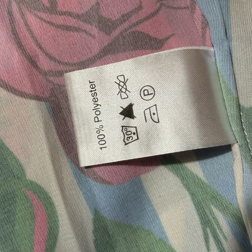 Karavan summer maxi dress with stripes and flowers, like new