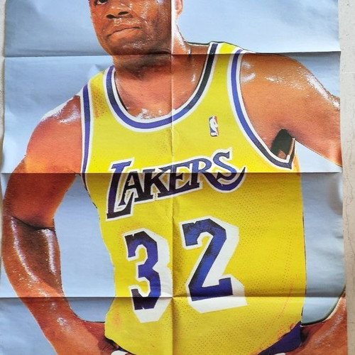 Rare double poster Michael Jordan & Magic Johnson like new, Maties sto Basket