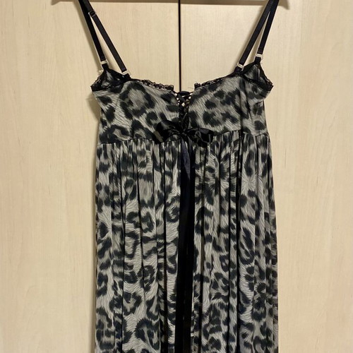 ASOS dress with black and grey leopard print, new