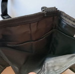 Shoulder bag or wallet 2 in 1, black and grey