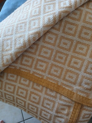 Κουβέρτα διπλή λεπτή μεταχειρισμένη, μπεζ καφέ, 2,40x2,00