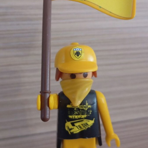 Playmobil AEK Fan Figure like new with team flag