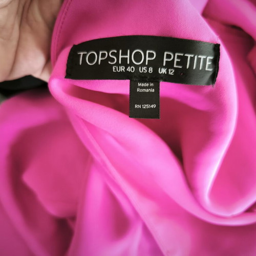 Topshop One-Shoulder Dress New, Pink, Size L