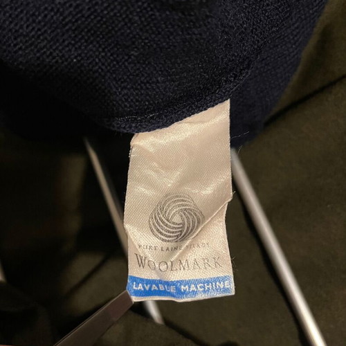 Lacoste Vest vintage used, size 5, black and blue