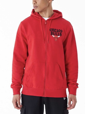 New Era NBA Chicago Bulls Full Zip Hoodie new, men's M