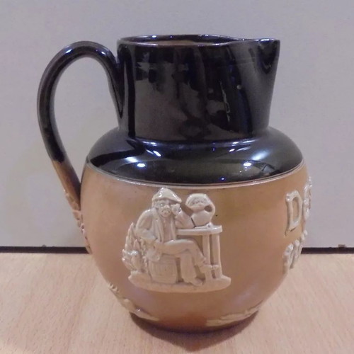 Dewar's Scotch Whisky Royal Doulton old advertising ceramic jug