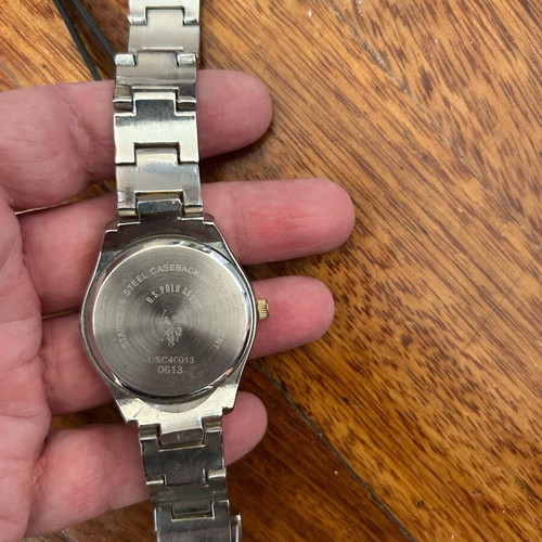 U.S. Polo Assn. women's two-tone watch with zircon used