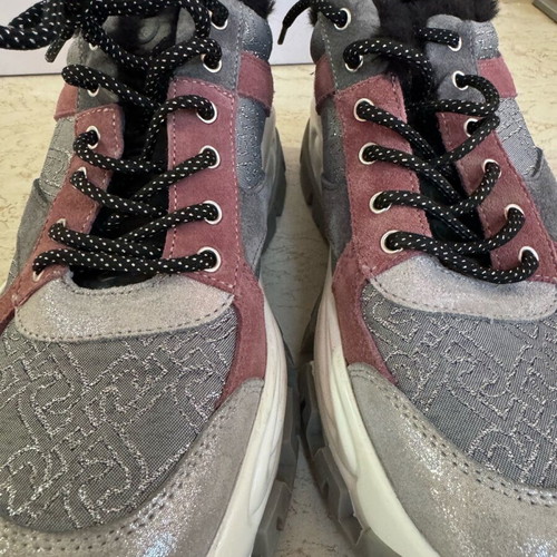 Liu Jo sneakers grey like new with fur lining and double sole size 37