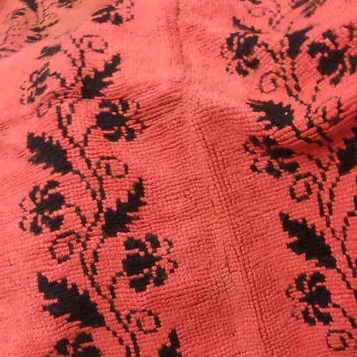 Handmade woven rug new on loom