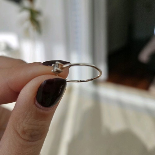 Silver 925 gold-plated ring like new