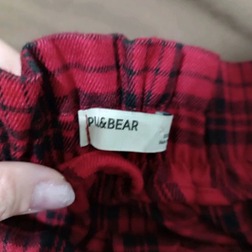 Φούστα vintage Pull & Bear σε άριστη κατάσταση, μαύρο και κόκκινο, μέγεθος S