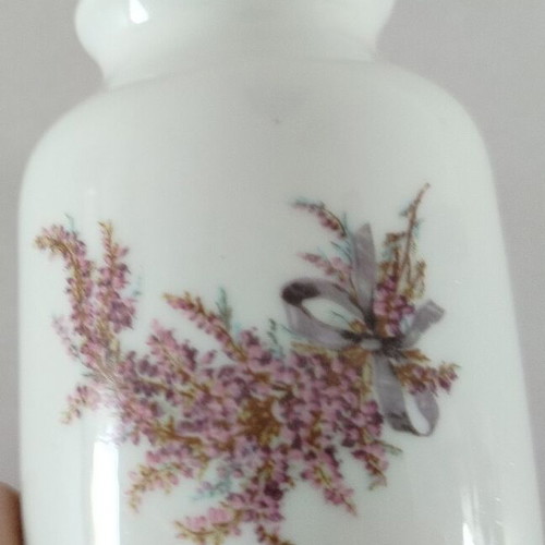 Small porcelain vase with flowers Creidlitz used, Bavaria