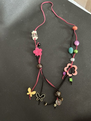 Handmade necklace like new, multicolored