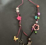 Handmade necklace like new, multicolored